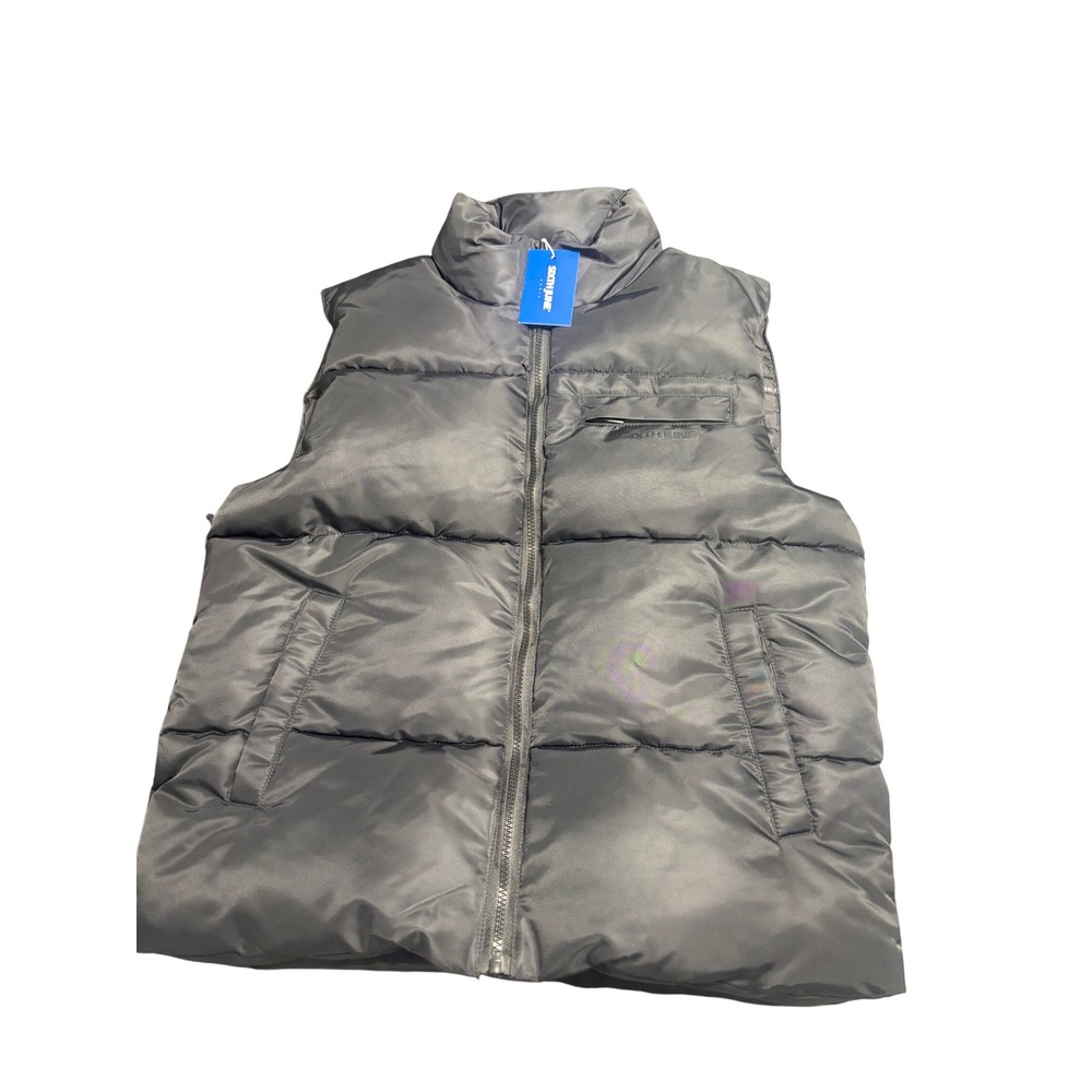 Sixth June NEW Women's Sleeveless Puffer Vest High Collar Black Size Medium